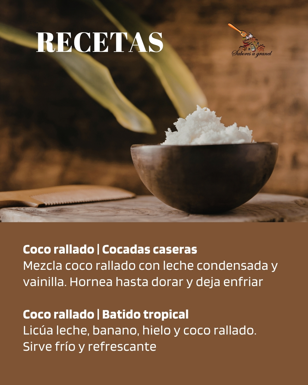 Recetas con Coco Rallado: cocadas caseras y batido tropical