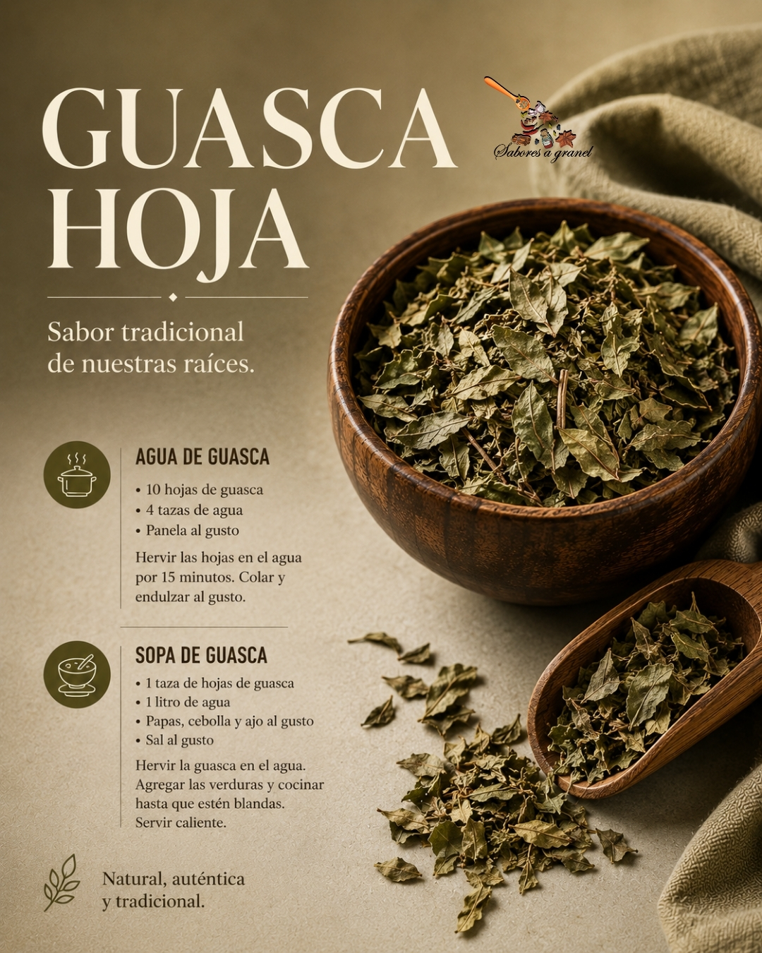 Recetas con Guasca Hoja: agua aromática y sopa tradicional